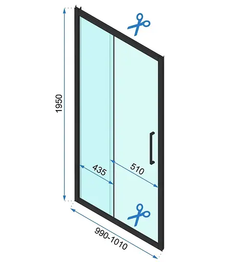 Душевая кабина Rea Rapid Slide 100x100 chrome пристенная REA-KPL-09102, Универсальная, прозрачная, хром - фото 6
