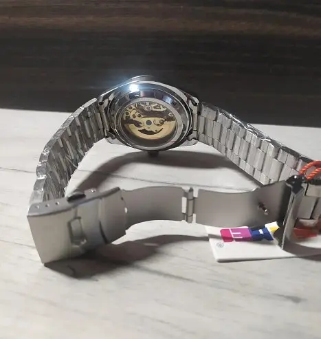 Мужские механические часы Skmei 9194 скелетон (Серебристые) - фото 6