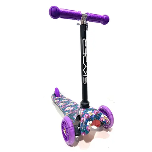 Самокат Mini Skyper, пластиковый, колеса PU 120 мм, световые эффекты, 112-40103 (в ассортименте)