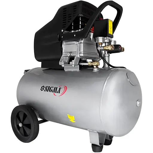 Компрессор одноцилиндровый Sigma 1.8 кВт 230 л/мин 8 бар (7043141) - фото 1