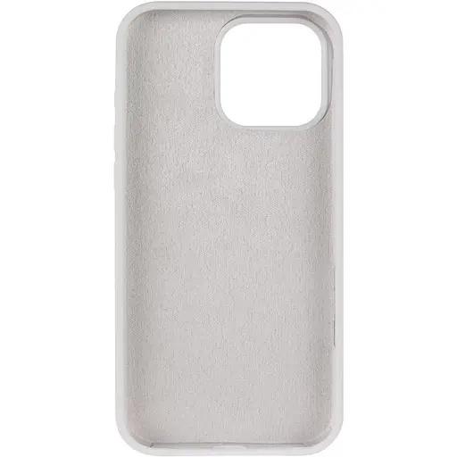 Чохол Silicone Case Full Protective (AA) для Apple iPhone 16 Pro (6.3) Білий / White - фото 3