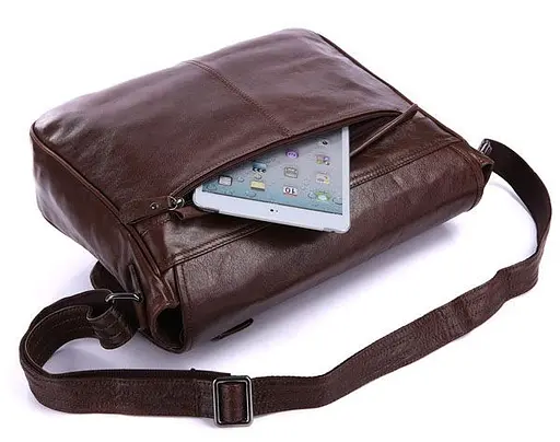 Чоловіча шкіряна сумка Vintage 36х30х10, см sum0012452 - фото 6