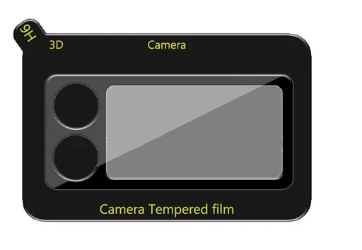 Захисне скло на камеру HD DK 3D Color Glass для Samsung Galaxy Z Flip3 5G F711 black - фото 2
