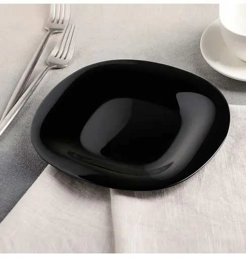 Тарілка десертна Luminarc Carine Black квадратна 19 см (L9816) - фото 2