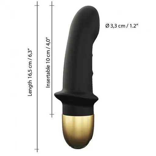 Вібратор Dorcel Mini Lover 2.0 16.5 см чорний - фото 6