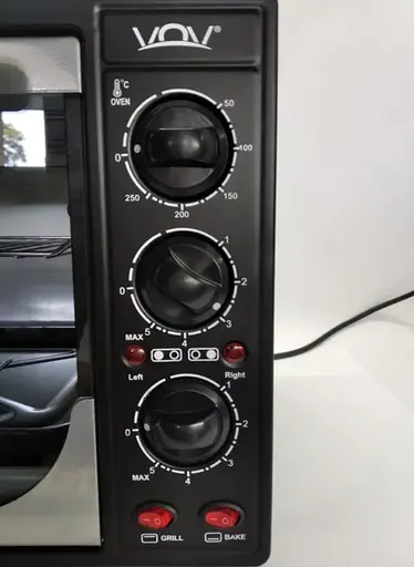 Електродуховка VOV Veohp 30L 1700Вт з 2 конфорками + лоток для піци - фото 5