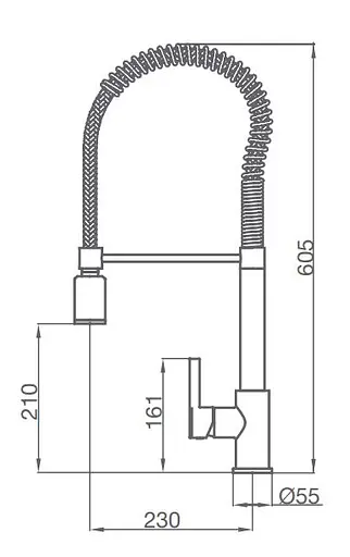 Смеситель для кухни GRB Kitchens 998500 Хром - фото 2