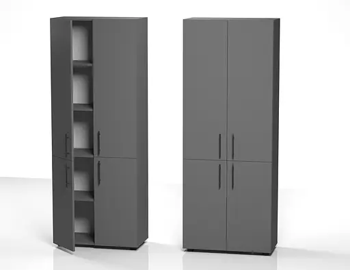 Шафа для документів закрита ОП-614 Orange-Line 700х347х1825 Графіт - фото 2