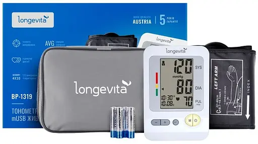 Тонометр Longevita BP-1319 автоматичний Micro USB на плече - фото 3