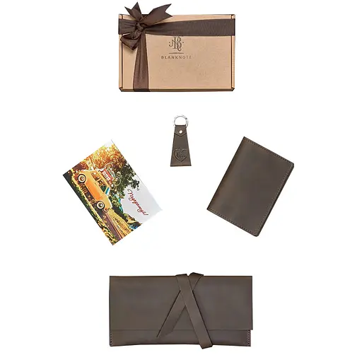 Набір шкіряних аксесуарів для мандрівника Монтеррей - фото 5