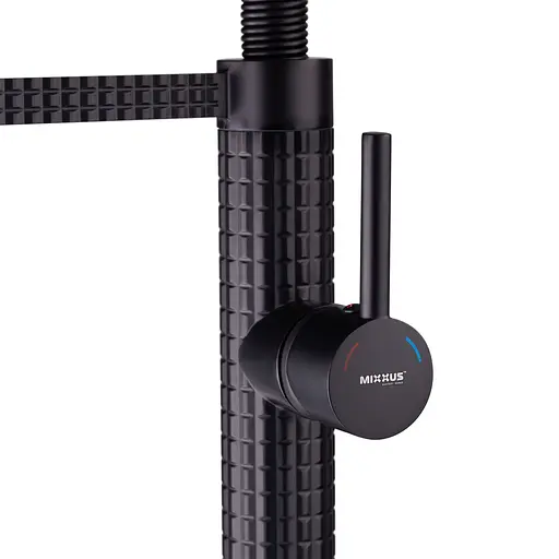 Змішувач для кухні Mixxus Premium Spark 017 Black MI6969 Чорний матовий - фото 6
