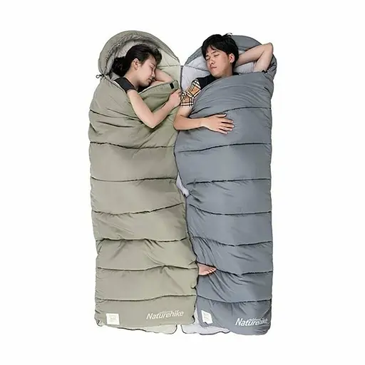 Спальник с капюшоном Naturehike M400 NH20MSD02, 1°C правый серый - фото 4