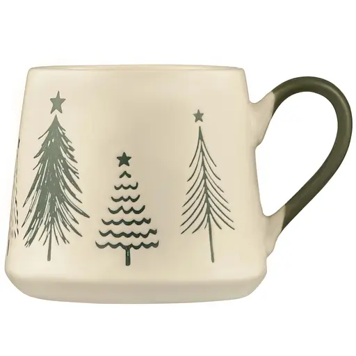 Чашка Ardesto Christmas New Year's кераміка 420 мл кремова (AR3086)