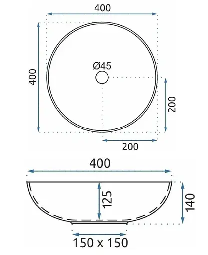 Умивальник Rea Etno накладний REA-U7500, Цветной - фото 4