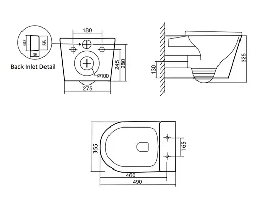 Унитаз подвесной Qtap Scorpio Ultra Quiet, с сиденьем Slim Duroplast/Soft-close/Quick relase QT14332380ASW - фото 8