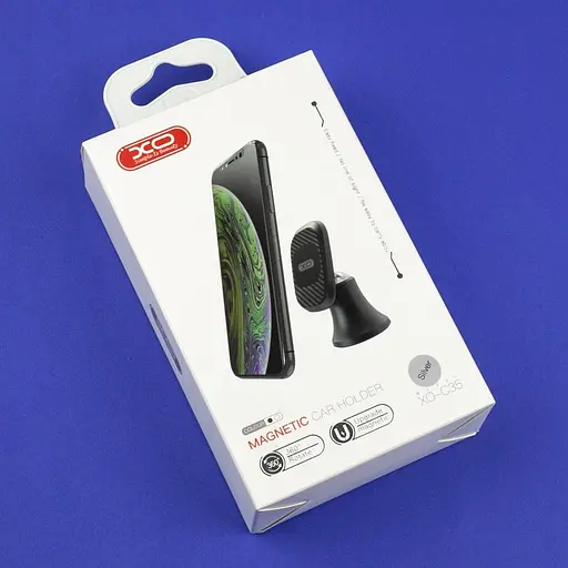 Автодержатель XO C35 крепление усиленное магнитное Silver - фото 2