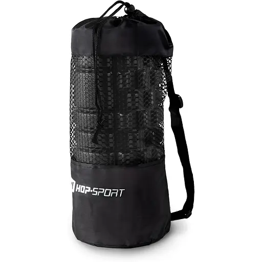 Роллер массажер Hop-Sport (валик, ролик) для кроссфита и йоги HS-001YG черный - фото 5