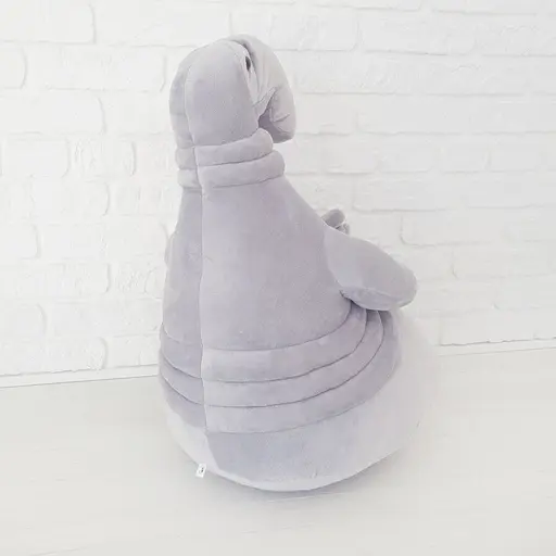 М'яка іграшка Почекун 60 см сірого кольору - фото 3