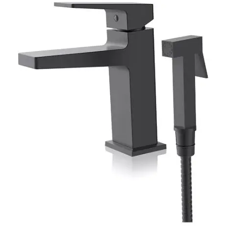 Змішувач для умивальника FAOP з гігієнічним душем A1009-16 - фото 1