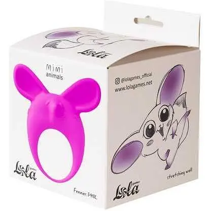 Віброкільце Lola Games MiMi Animals Fennec Phil 7.9 см фіолетове - фото 3
