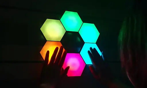 Светильник 6шт умный шестигранный APP control USB - фото 4