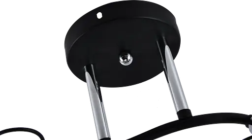 Люстра декоративна V XA1259B/2 Black+Chrome на 2 плафони - фото 3