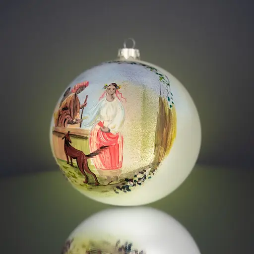Ялинкова прикраса Різдвяні історії Ворожка за мотивами Шевченка Т.Г. куля скло (4820001154931) - фото 2