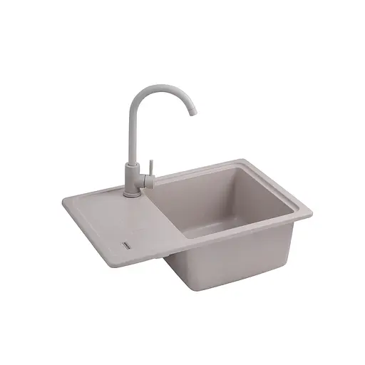 Кухонна мийка гранітна Kroner KRP Komposit COL-6243 CV031059, Береза - фото 5