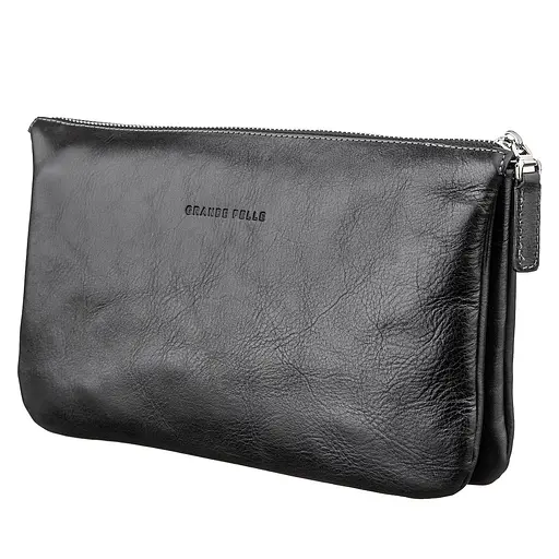 Кожаная барсетка мужская GRANDE PELLE 25х16х4 см acs0016116 - фото 1
