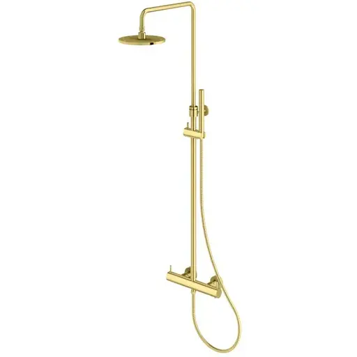 Душова система Kohlman Axel Gold з термостотом QW273AGD, Золотий - фото 1