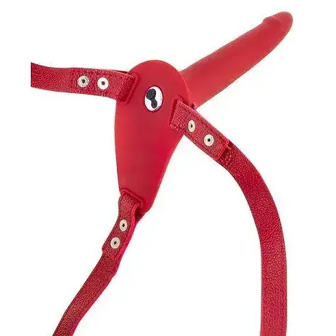 Страпон с вибрацией Fetish Tentation Vibrating Strap-On with Dildo Red