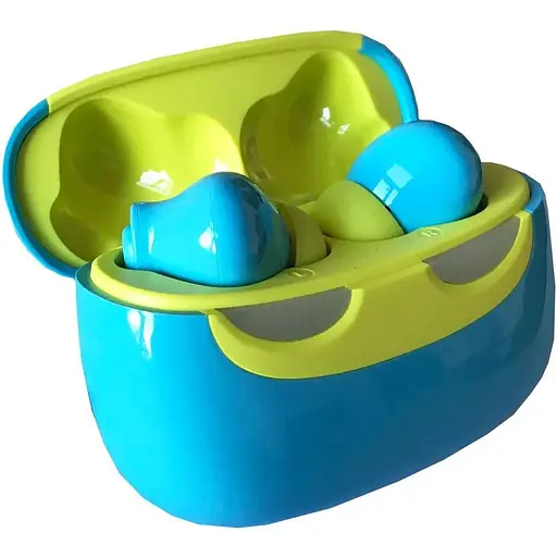 Наушники GRAND беспроводные Earbuds SmilePods желто-голубые - фото 1