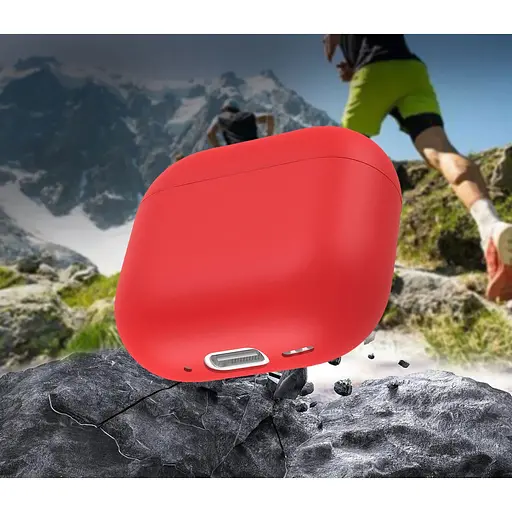 Чехол AhaStyle Ultra-Thin Colorful Silicone Case для Airpods 4 Red (CP-WG172-RD) [133830] - фото 4