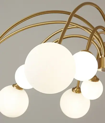 Светодиодная люстра Венера 5041 (Золотая) на 9 плафонов - фото 3