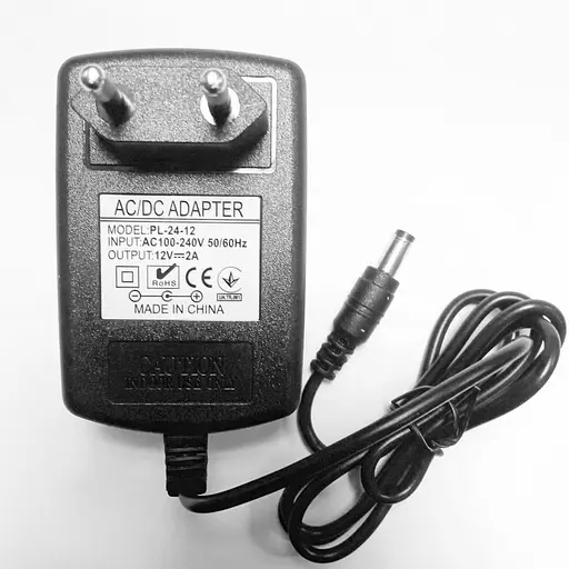 Блок живлення для камер відеоспостереження 12 вольт 2 Ампера 24Вт OEM PL-24-12 (100223) - фото 3
