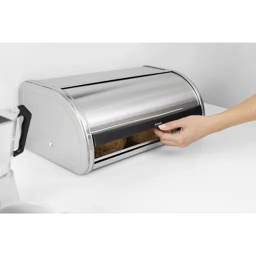 Хлебница Brabantia Roll Top Bread Bin 17.3x44.5x26.2 см серебристая (348921) - фото 7