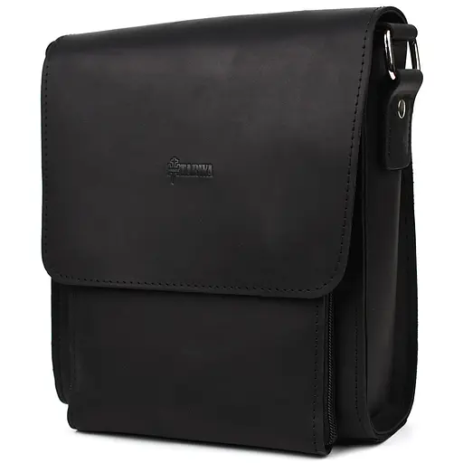 Шкіряна чоловіча сумка через плече TARWA 26х22х7 см nsa0001283 - фото 3
