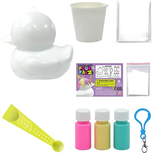 Набор для творчества ToyMonster Флюид Арт Брелок Утенок в ассортименте (GS-G26262) - фото 9