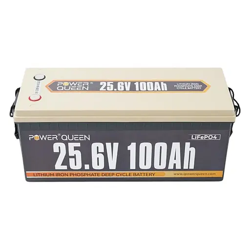 Акумуляторна батарея літій-залізо-фосфатна 25.6В 100А*год LiFePO4 Power Queen 25.6V 100Ah, 2560Wh, BMS 100A, 532*207*215мм (44-00508) - фото 2