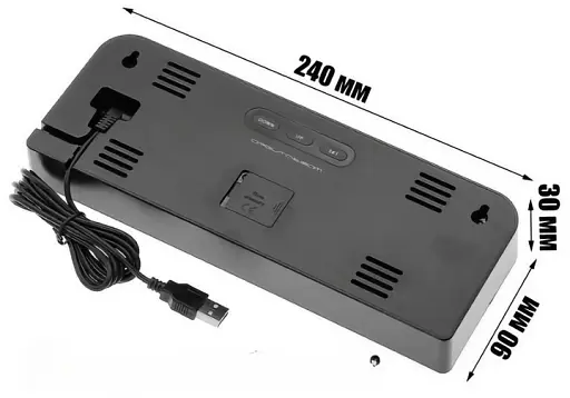 Настільний годинник Action GH0707 Чорний - фото 7