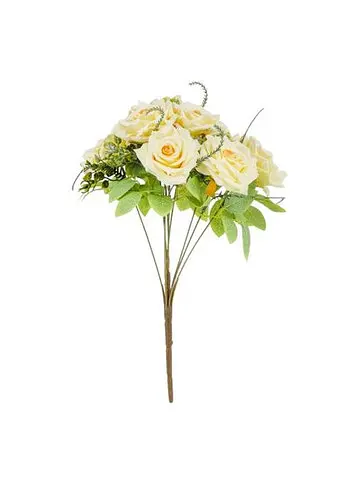 Букет троянд, 9 бутонів, кремовий, 40 см (9207-018) Elisey   - фото 4