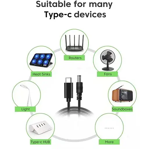 Кабель для зарядки ноутбука USB type C DC 65W с набором переходников - фото 6