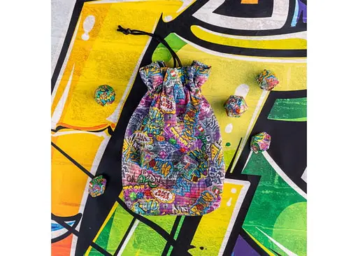 Мішечок для кубиків Q-Workshop Full Art Dice Pouch Graffiti (BWSPGRAF201) - фото 4