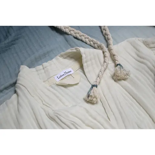 Халат Lotus Home Nitra muslin blue S/M (svt-2000022351027) - фото 3