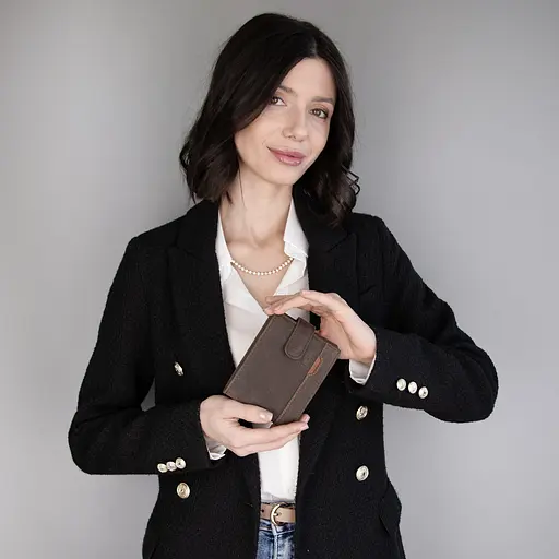 Гаманець чоловічий шкіряний Nordee HJORT 992L коричневий - фото 2