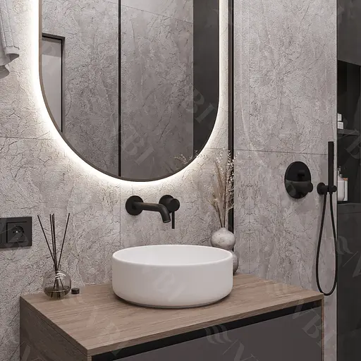 Умивальник VBI Prato white накладний VBI-011400, Білий - фото 4