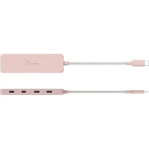 USB-хаб j5create JCH345ER-N USB-C на 4 USB-C, красный (JCH345ER-N) - фото 4