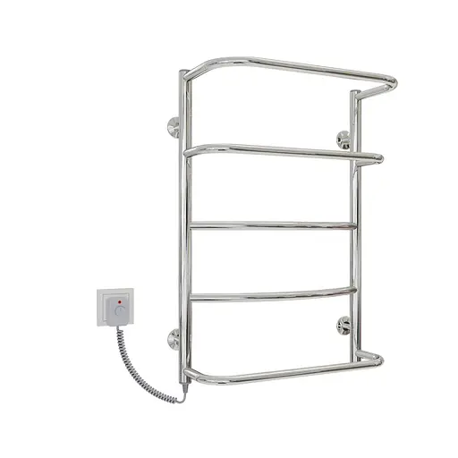 Электрический полотенцесушитель Kosser Лайт 700x500/5 EL рег. ДЛА01ЕL, Хром, Левое - фото 1