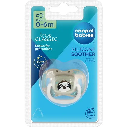 Пустышка силиконовая круглая Canpol babies Exotic Animals 6-18 месяцев в ассортименте (34/934_ru) - фото 4