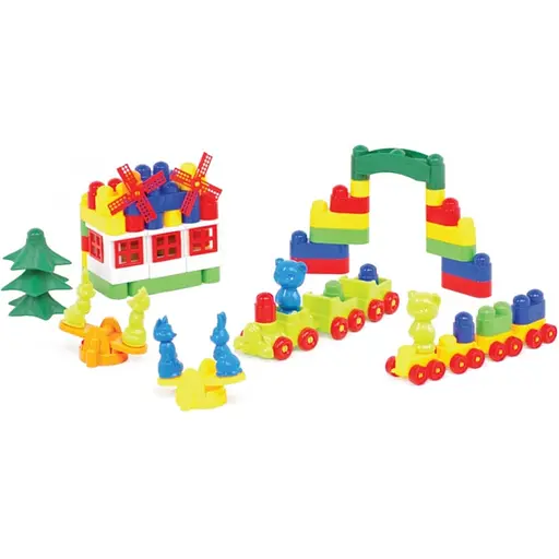 Детский конструктор Colorplast Мастер Блок №6 1-028 113 деталей - фото 1